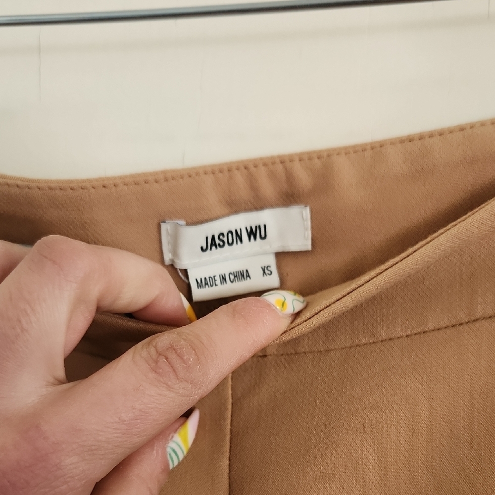Jason Wu Camel Flare Women's Pants - Picture 3 of 5
